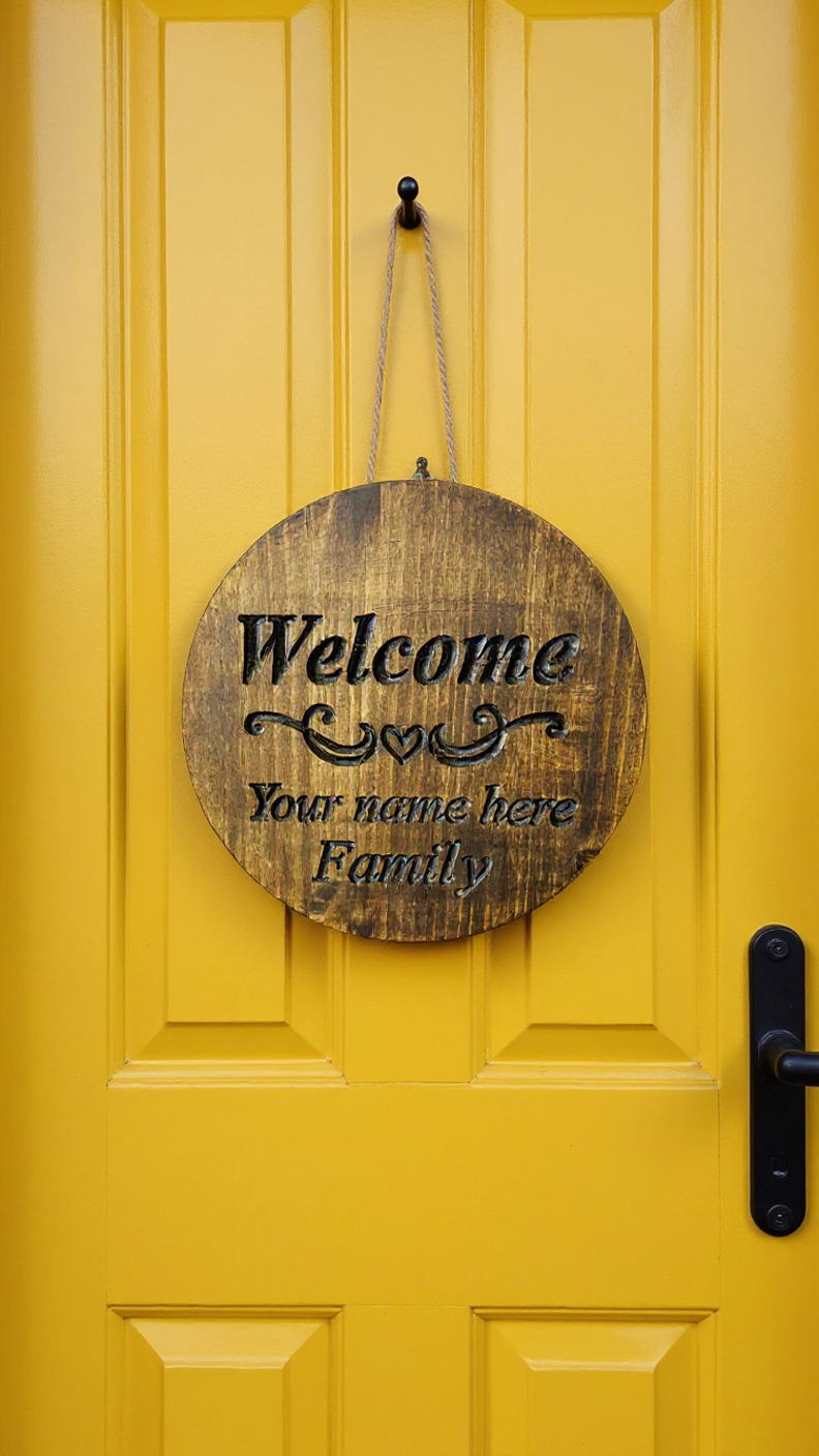Customizable Welcome Sign