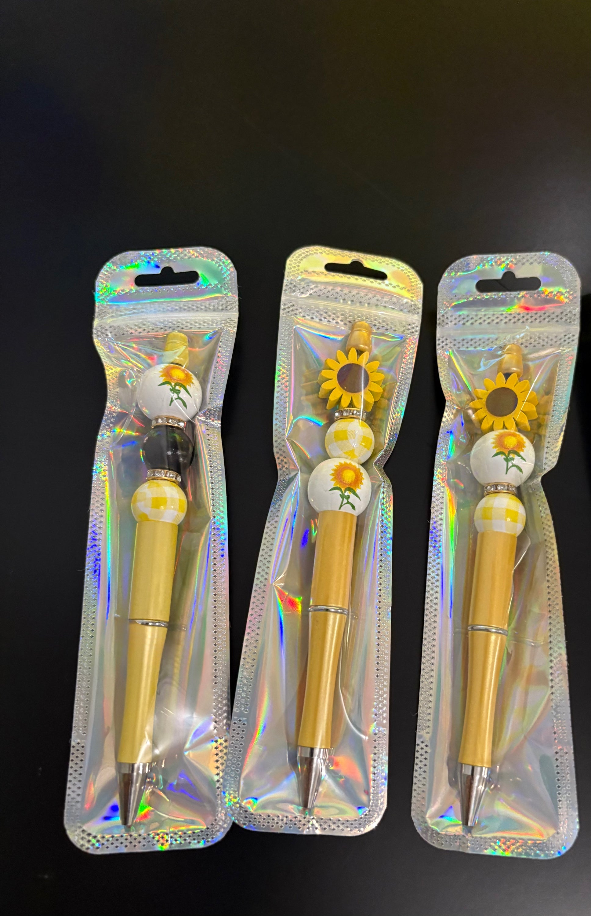 Sunflower Beaded Pens