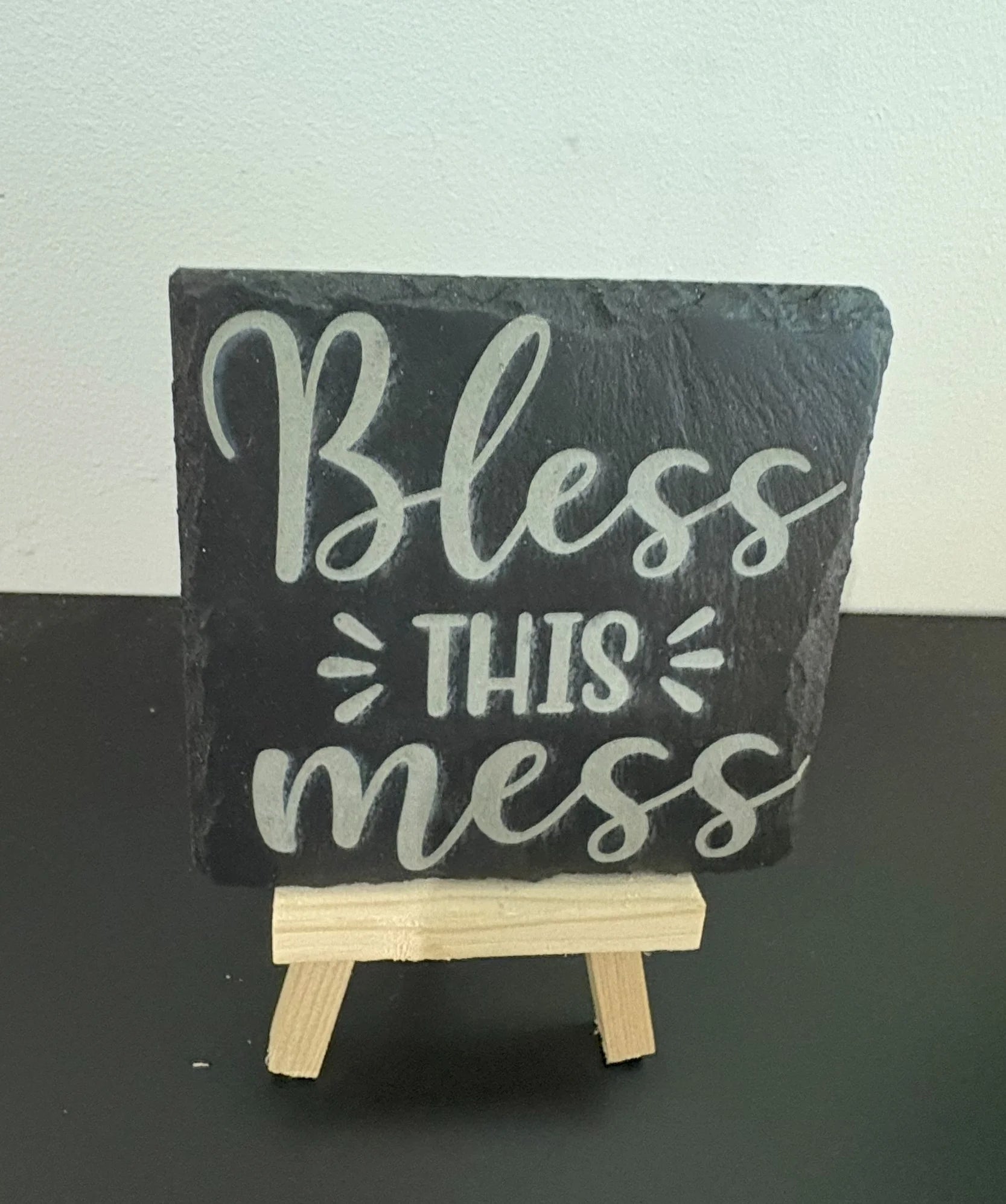 Bless This Mess Slate Coaster