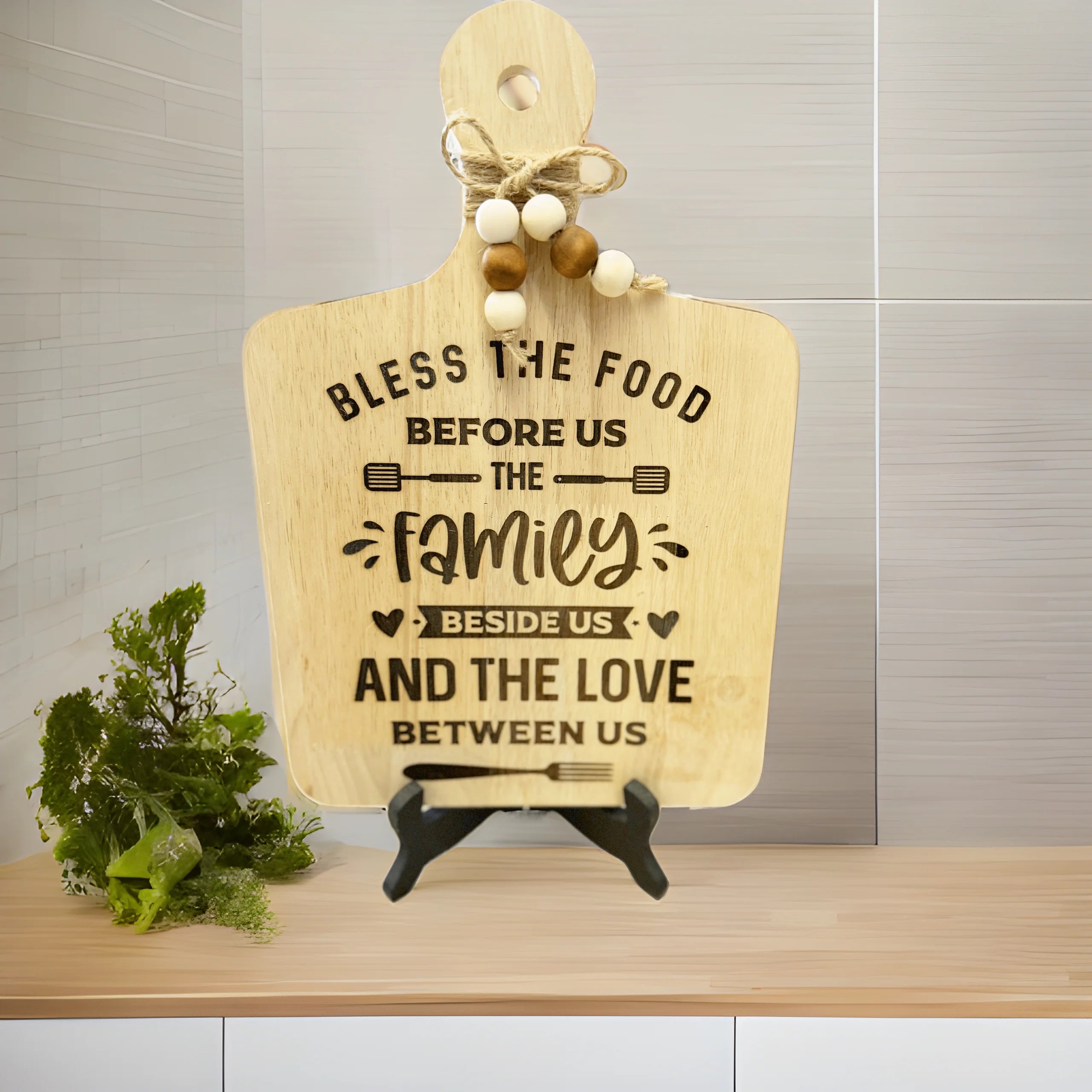 Bless the food! Kitchen Decor Cutting Board