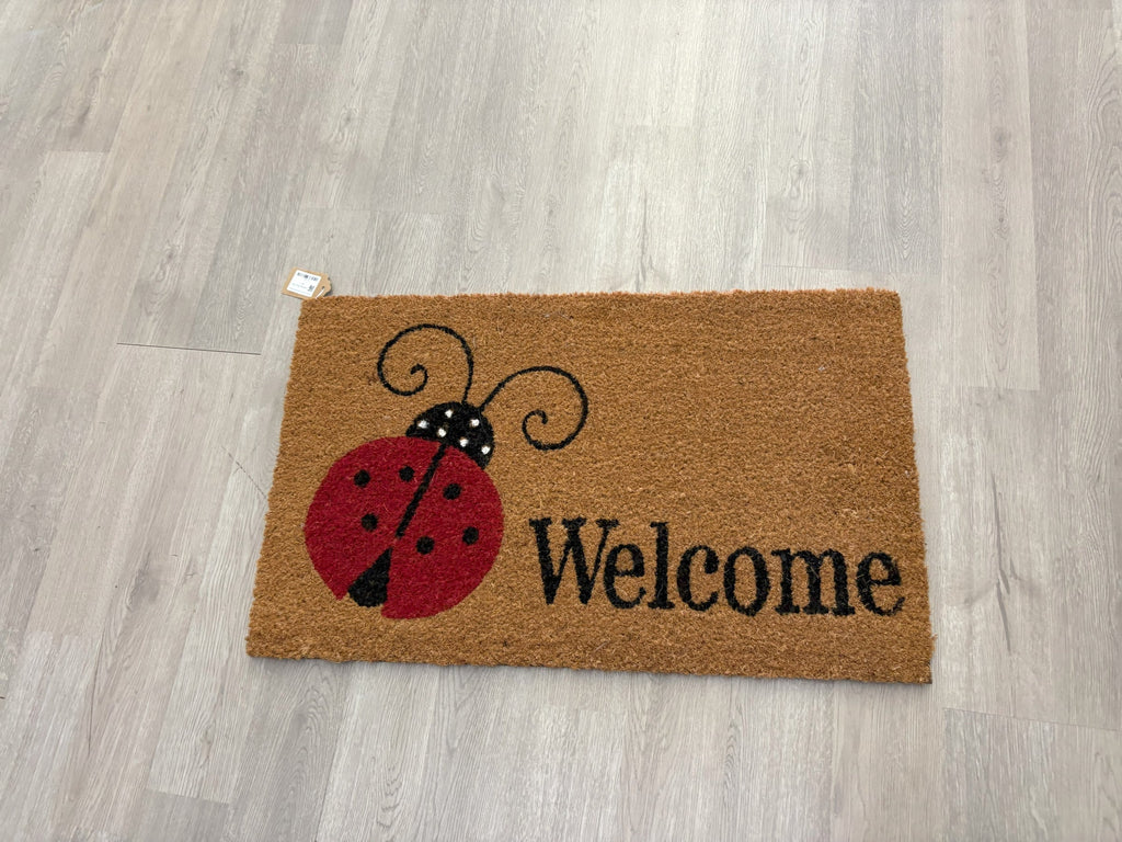 Welcome Ladybug Door Mat