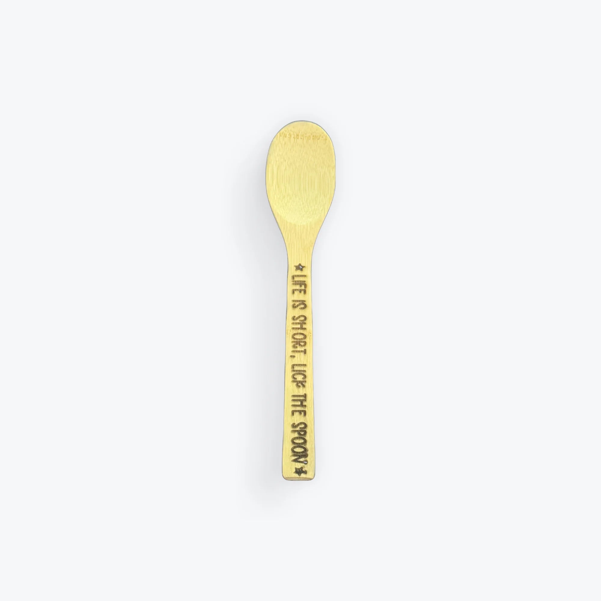 Engraved wooden spoons with cute inscriptions