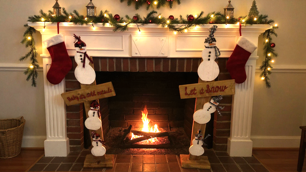 3 wooden Stacking Snowman